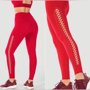 NWOT Fabletics Set High Waisted SculptKnit Leggings & Sports Bra